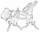 Coloring Horse Pages Draft Getdrawings sketch template