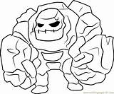 Golem Coloring Pages Clash Getdrawings Color Clans Coloringpages101 sketch template