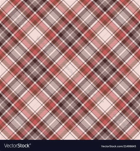 brown traditional plaid fabric texture seamless vector image