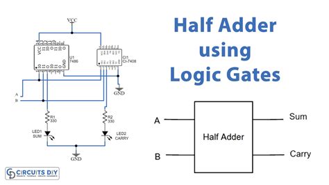 adder circuit diagram wiring diagram  schematics