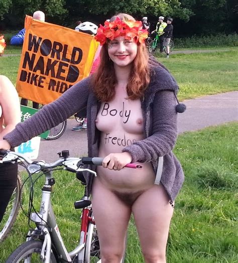 Cute Brunette Southampton 2016 Wnbr World Naked Bike Ride 28 Pics