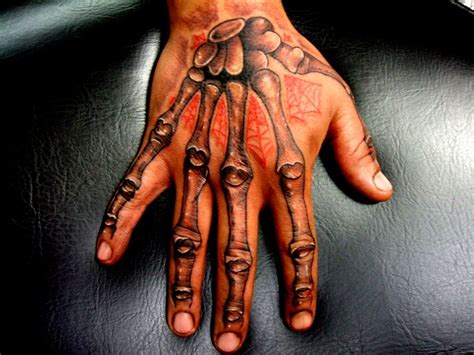 colorful halloween tattoo   hand finger
