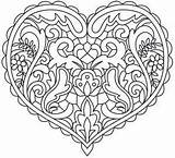 Coloring Heart Designs Embroidery Urban Threads Urbanthreads Pages sketch template