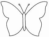 Coloring Butterfly Simple Outline Kelebek Kaynak Bigactivities sketch template