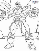 Thanos Coloring Pages Getcolorings Color sketch template