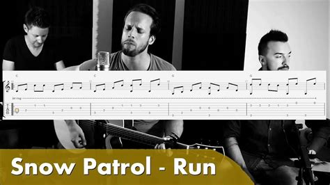 snow patrol run  tabs fingerstyle guitar youtube