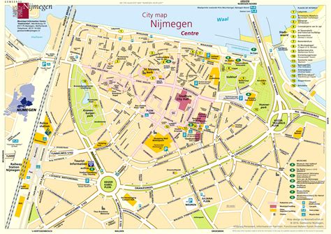 nijmegen city center map ontheworldmapcom
