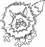 Coloring Cat Scared Scary Cats Clipart Cartoon Cliparts Pages Clip Colouring Library Halloween Popular sketch template