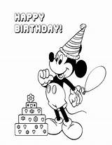 Mouse Coloring Birthday Cake Mickey Pages Disney Printable Print 1241 Color Book Pdf Popular Coloringhome sketch template