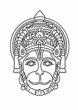Sketch Hanuman Rama Mask Line Template Lord Sketches Drawings Drawing Simple Outline Coloring Paintingvalley Krishna Mandala Schools Imgarcade Credit Larger sketch template