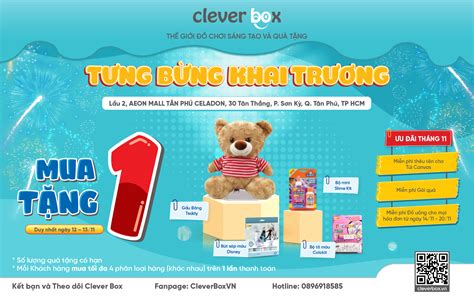 official announcement grand opening clever box  aeon mall tan phu