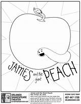 Peach Giant James Coloring Pages Roald Dahl Printable Drawing Happy Princess Books Getdrawings Popular Choose Board Getcolorings sketch template