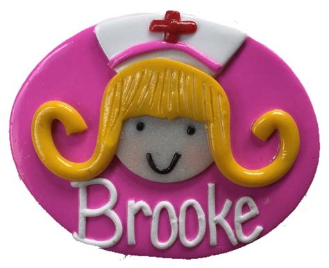 nursing  badge personalised custom  nurses badges nurse
