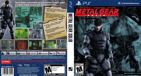 Metal Gear Solid Playstation Box Art Cover By Tzshaw29