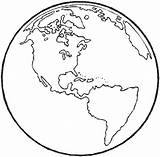 Simple Globe Drawing Earth Coloring Getdrawings sketch template