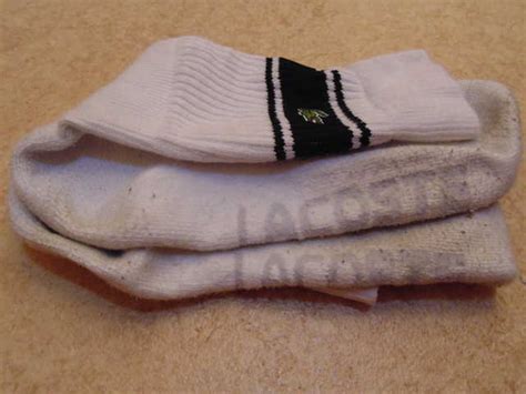 mens rare scally lacoste used sports socks for sale from england