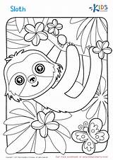 Sloth Sloths Faultier Malvorlage Mobi Kidsacademy sketch template