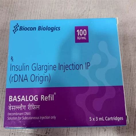 insulin glargine injection  ml packaging size    ml cartridges