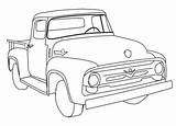 Ford Truck Coloring Pages F100 1956 Lifted Drawing Trucks Drawings 56 Color Paint Sketch Car Body Cool Planning Cars Stepside sketch template