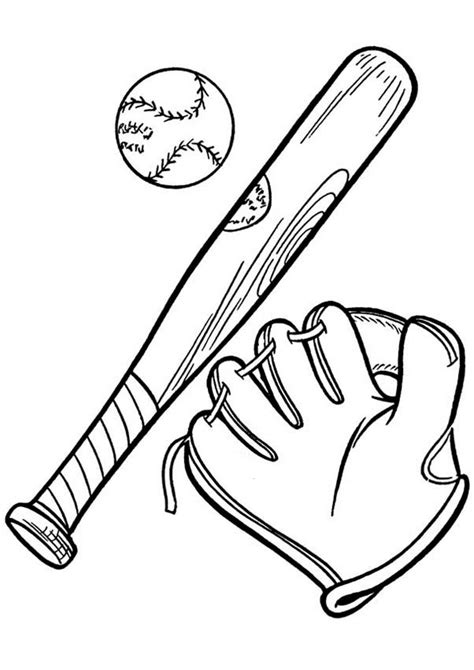 coloring pages baseball  bat coloring page