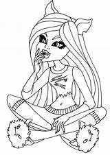 Monster High Coloring Pages Printable Coloriage Kids sketch template