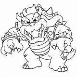 Bowser Coloring Pages Kids Mario Cartoon Colouring Super Koopa King Bestcoloringpagesforkids Printables sketch template