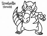 Krookodile Coloring Pages Getcolorings sketch template