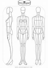 Template Croquis Espalda Mannequin Outlines Dibujo Mode Cuerpo Corps Ec0 Vorlage 패션 sketch template