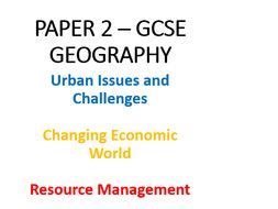 paper  revision workbooks aqa gcse geography teaching resources