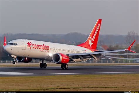 tc mks corendon airlines boeing   max  brussels zaventem photo id  airplane