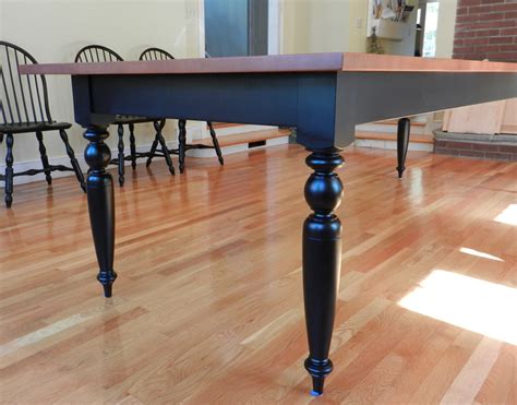 tiger maple french farmhouse dining table custom