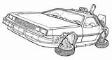 Future Back Delorean Coloring Pages Machine Time Deviantart Dmc Car Drawing Colouring Coloriage Voiture Drawings Dessin Du Tattoo Bttf Kids sketch template