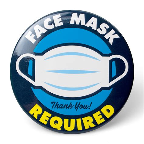 mask required  magnetic easel blue social distancing signs