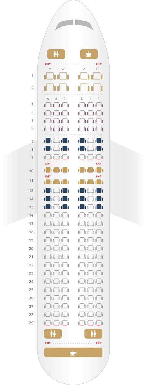 vistara seat map details  aircraft information seating plan