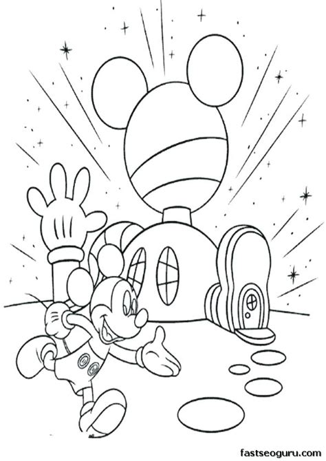 mickey mouse clubhouse coloring pages  print    getcolorings
