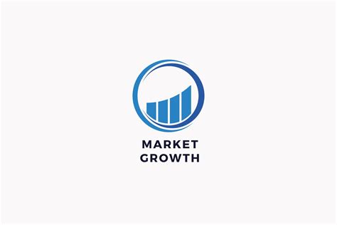 market growth logo template logo templates creative market