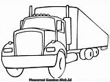 Mewarnai Truk Mobil Kontainer Diwarnai Trucks sketch template