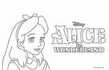 Alice Wonderland Coloring Pages Disney Printable sketch template