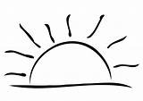 Sunset Coloring Pages Printable Large sketch template