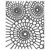 Coloring Mosaic Pages Pattern Printable Polka Dot Adults Simple Dots Mandala Getcolorings Flower Kaleidoscope Color Geometric Print Toddler Organic Effect sketch template