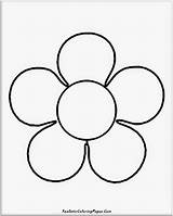 Coloring Pages Simple Flower Easy Basic Flowers Kids Color Printable Templates Nature Template Popular Getcolorings Print sketch template