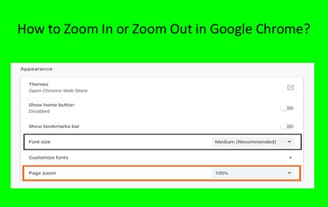 zoom  zoom   change font size  google chrome webnots