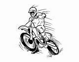 Motocross Coloring Coloringcrew Print sketch template