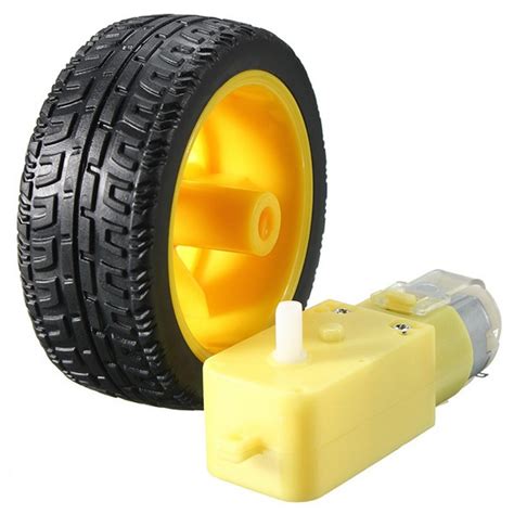 dc   bo gear motor  plastic tire wheel  smart car