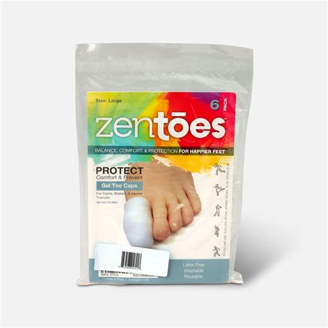 zentoes large gel toe cap  protector  pack