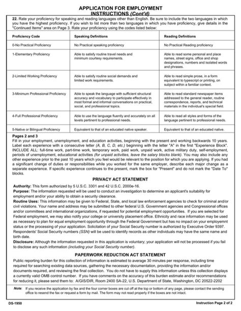 washington application  employment   page  formtemplate
