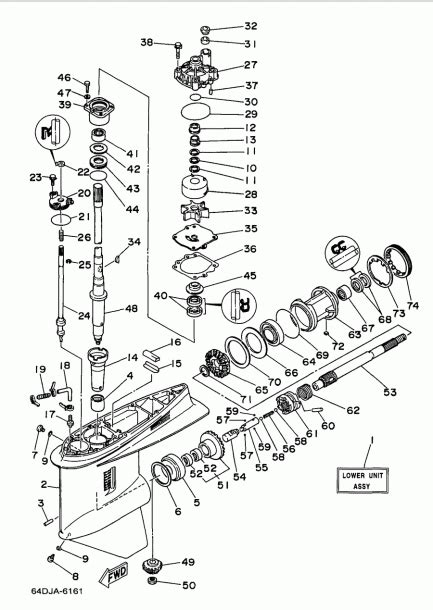 yamaha outboard parts diagram