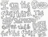 Shepherd Coloring Good Pages John Am Sheep Gives His Life sketch template