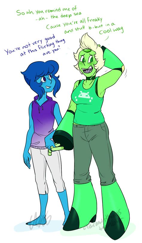 Peridot Trying To Flirt With Lapisand She’s Awful At It