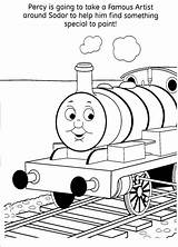 Thomas Coloring Train Pages Percy Engine Tank Color Printable Print Fun Kids Junior sketch template
